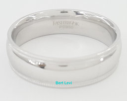 Lashbrook Platinum Comfort Fit Wedding Band Ring 6 mm 11.3 grams Size 10