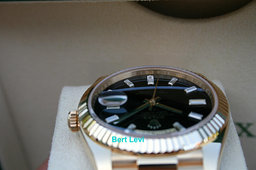 ROLEX 228238 DAY-DATE WATCH ONYX DIAMOND DIAL