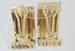 Tiffany & Co 18K Yellow Gold Atlas Clip On Earclip Earrings 26 Grams