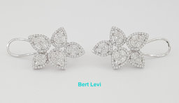 Pear Round Marquise & Princess Diamond 18k Gold Cluster 2.5 ct Earrings $7.5K