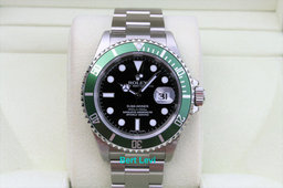 ROLEX SUBMARINER 16610LV 50TH ANNIVERSARY GREEN SUB NOS