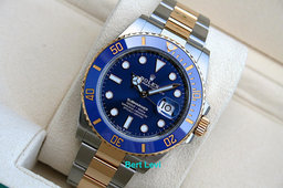 ROLEX 126613 SUBMARINER WATCH 18K/SS 41MM BLUE