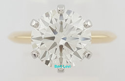 Tiffany & Co Round Diamond Solitaire Engagement Ring 3.07ct 18k & Plat Rtl $115K