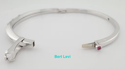 Roberto Coin Classica Parisienne Diamond Bracelet 0.42 ct 18k Gold 6.5" 24.6 Gr