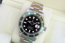 ROLEX 16610LV SUBMARINER GREEN ANNIVERSARY 50TH V NIB