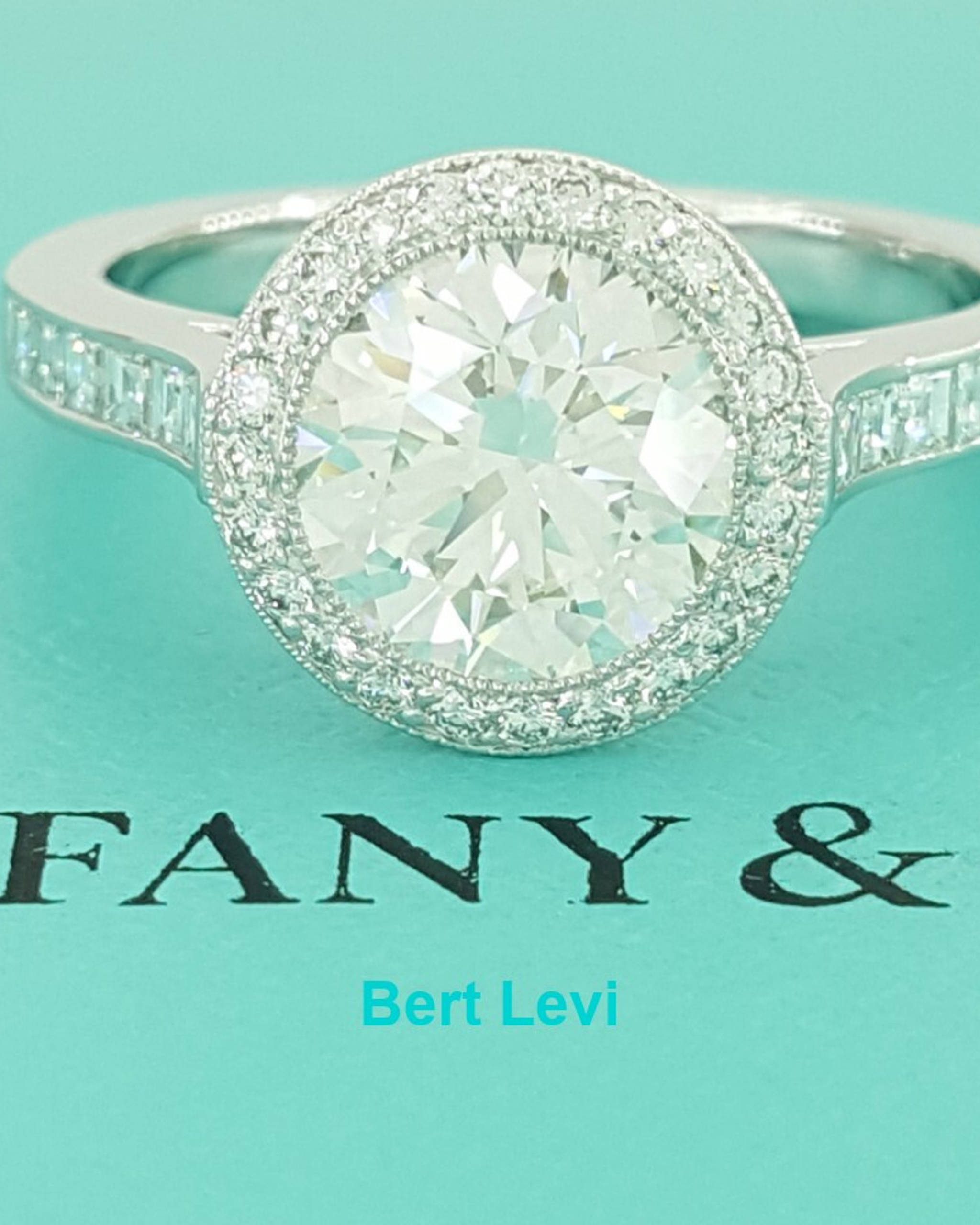 Tiffany & Co Embrace Round Diamond Halo Engagement Ring 2.27 ct Retail $57.5K