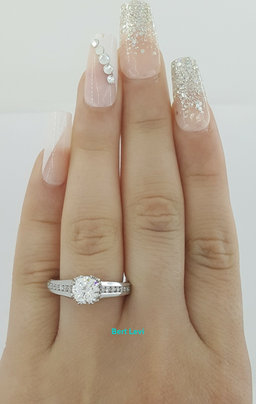 TACORI 18K Gold Neotare 280065 Semi-Mount Engagement Ring 0.48 ct Retail $5,600