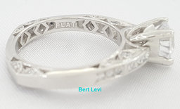 Tacori Platinum Semi-Mount Diamond Engagement Ring 0.3 ct Rtl $4,520