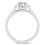 Thumbnail: Ladies 14KT White Gold Platinum Round Diamond Solitaires Engagement Ring ENR8072