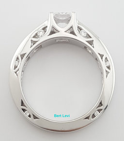 Tacori Diamond 67243 Semi-Mount Engagement Ring 1.2 ct 18k White Gold Rtl $7,090