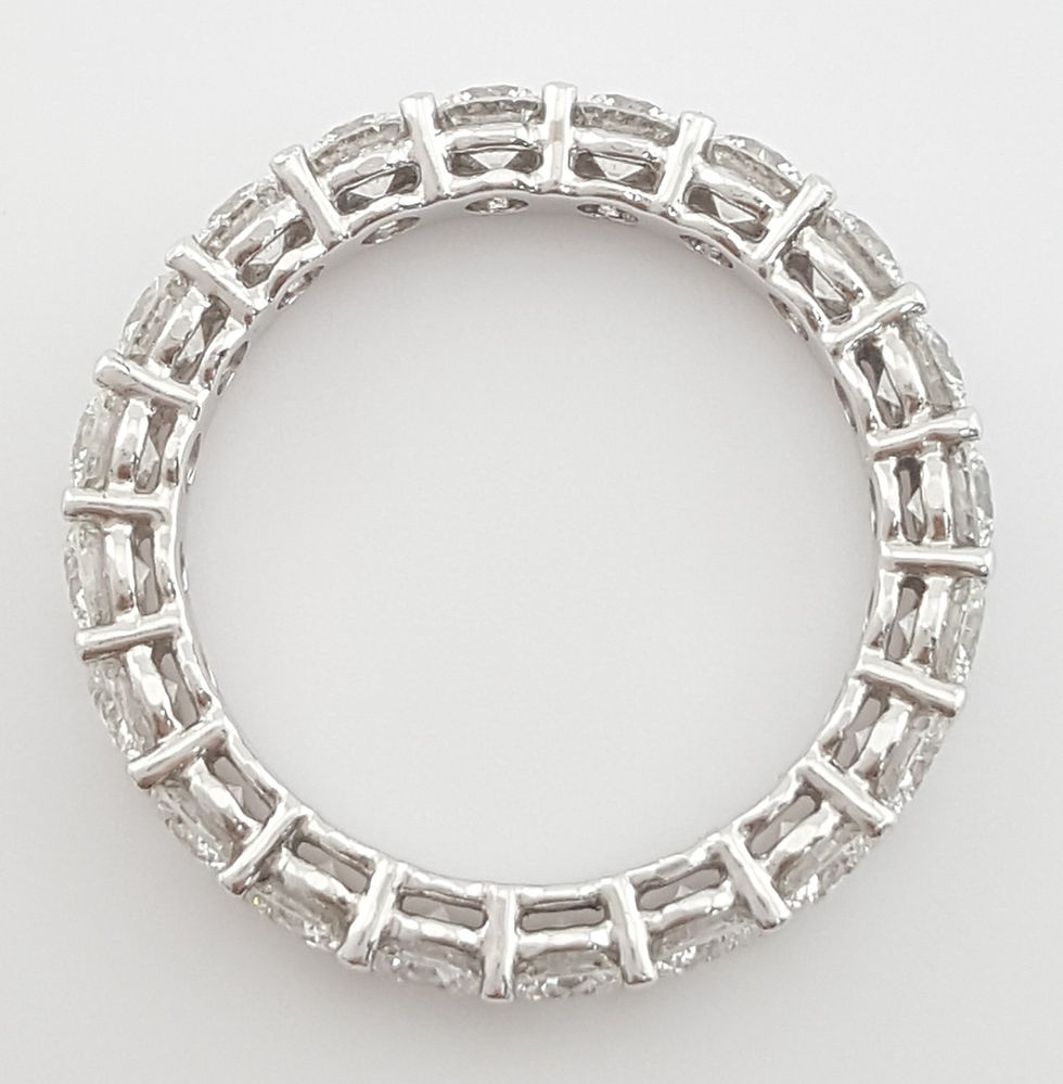 Thumbnail: Round Diamond Full Circle Eternity Wedding Band Ring 2 ct 3 mm Platinum Rtl $6K