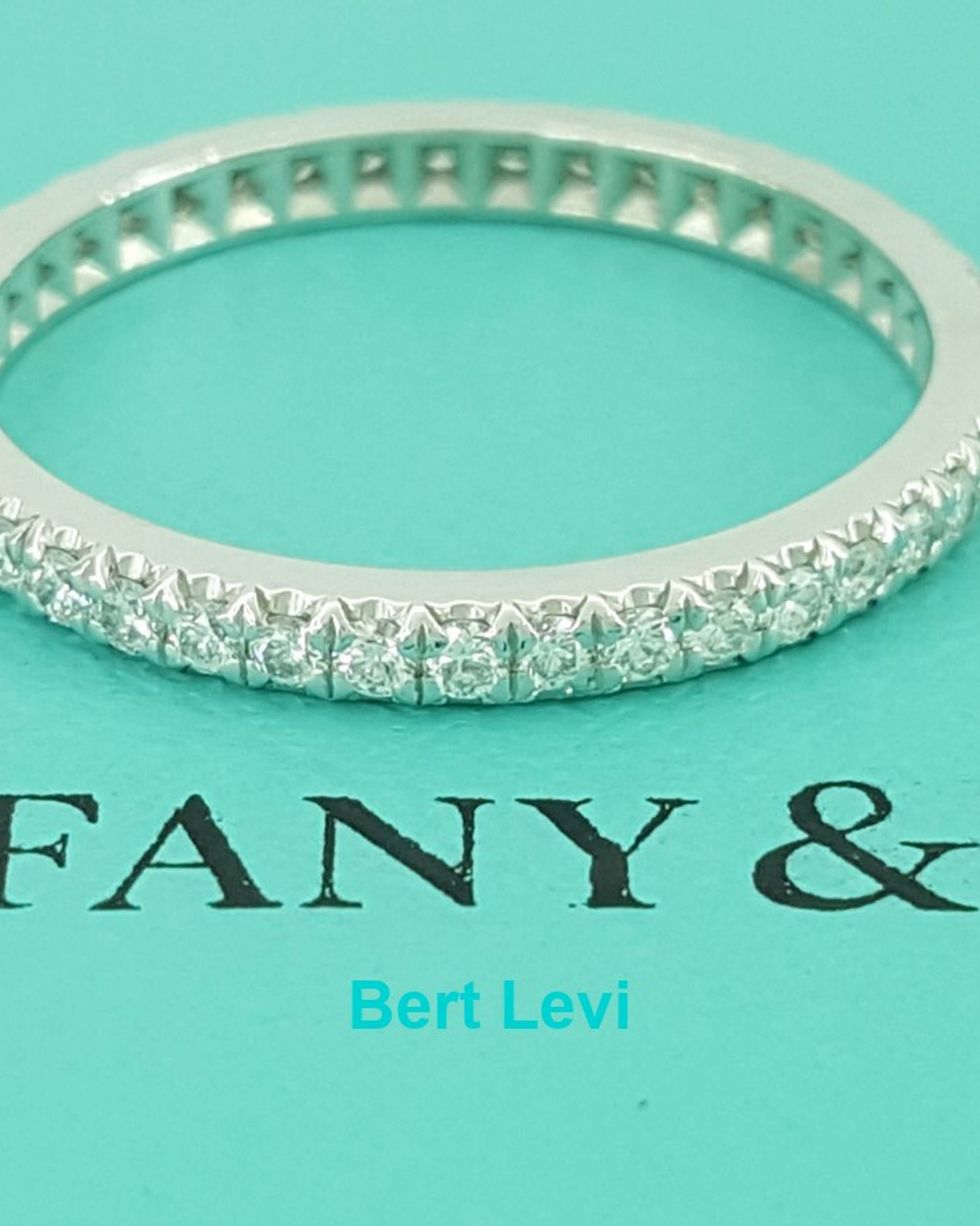 Tiffany & Co Soleste Full Circle Eternity Diamond Band Ring 0.31ct Plat Rt$4,650