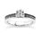 Thumbnail: Ladies 14KT White Gold Platinum Solitaire Engagement Set ENS3623-A