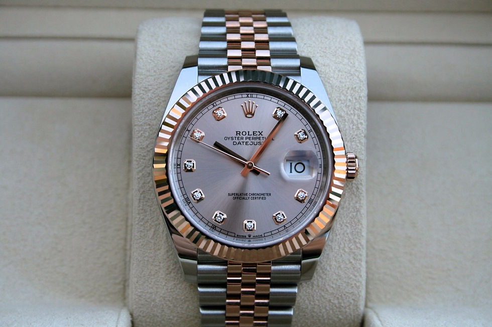 ROLEX 126331 DATEJUST PINK SUNDUST DIAMOND DIAL JUBILEE