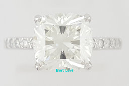 Tiffany & Co Novo Cushion Cut Diamond Engagement Ring 2.34 ct Retail $48.6K