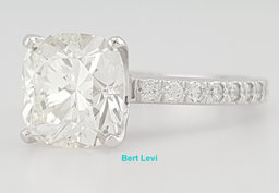 Tiffany & Co Novo Cushion Cut Diamond Engagement Ring 2.34 ct Retail $48.6K