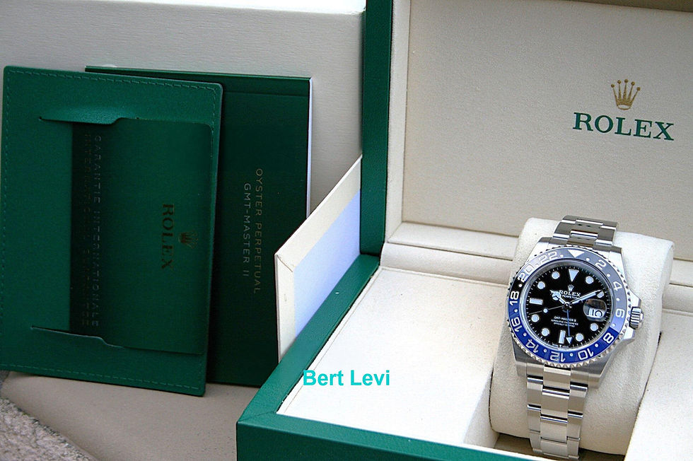 Thumbnail: ROLEX BATMAN WATCH REF 126710BLNR GMT OYSTER BAND