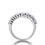 Thumbnail: Ladies 14KT White Gold Platinum Round Diamond Wedding Band WB1281