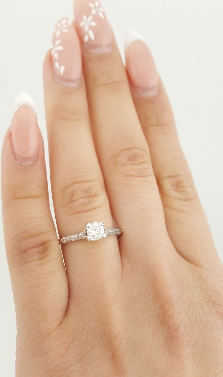 Thumbnail: Tacori Round Diamond Solitaire 67255 Engagement Ring 0.45 ct Platinum $4720