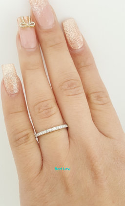 Tacori Sculpted Crescent 41-1.5 Platinum 0.17 ct Round Diamond Band