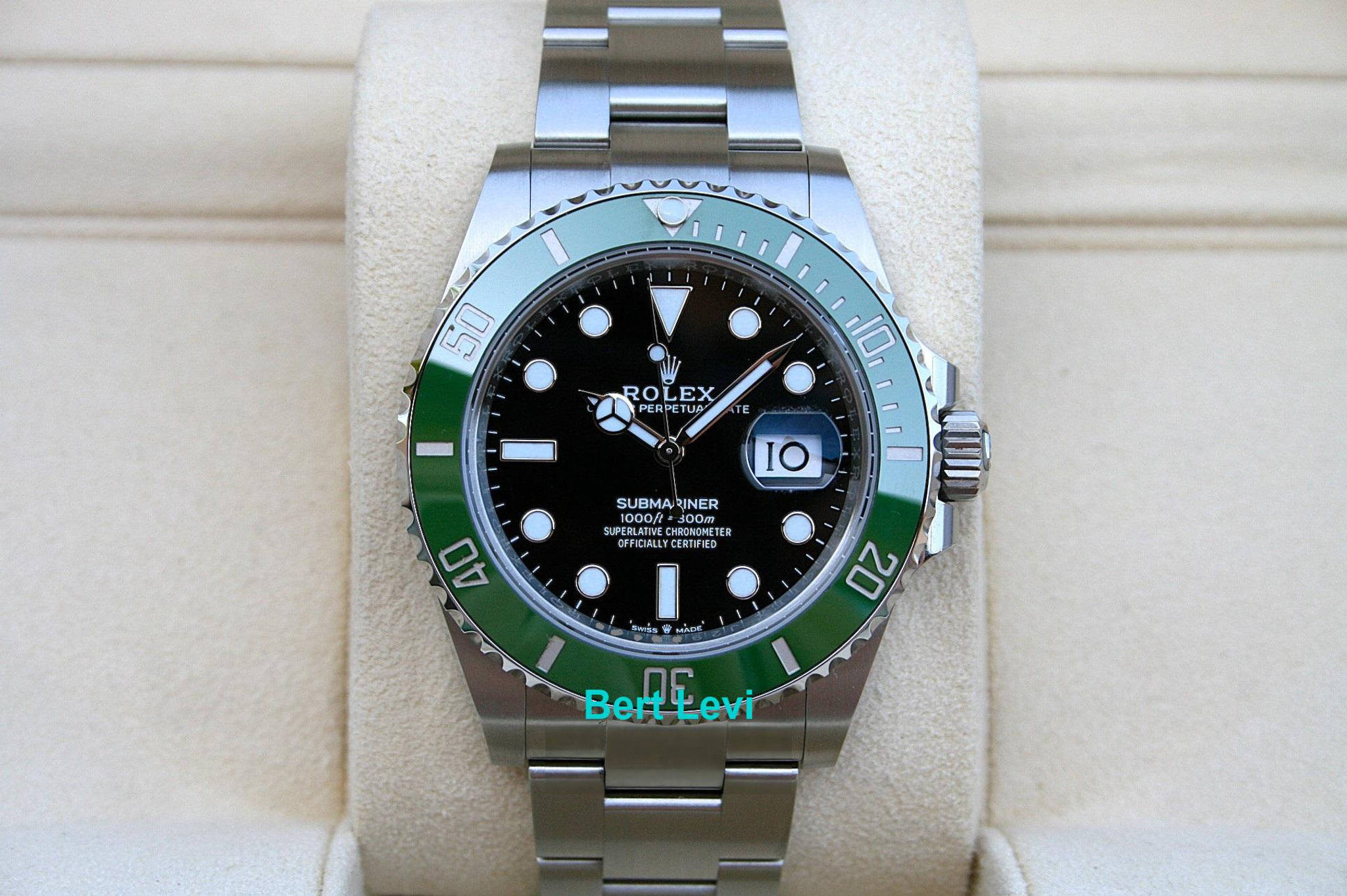 ROLEX 126610LV SUBMARINER WATCH GREEN BEZEL STARBUCKS NIB