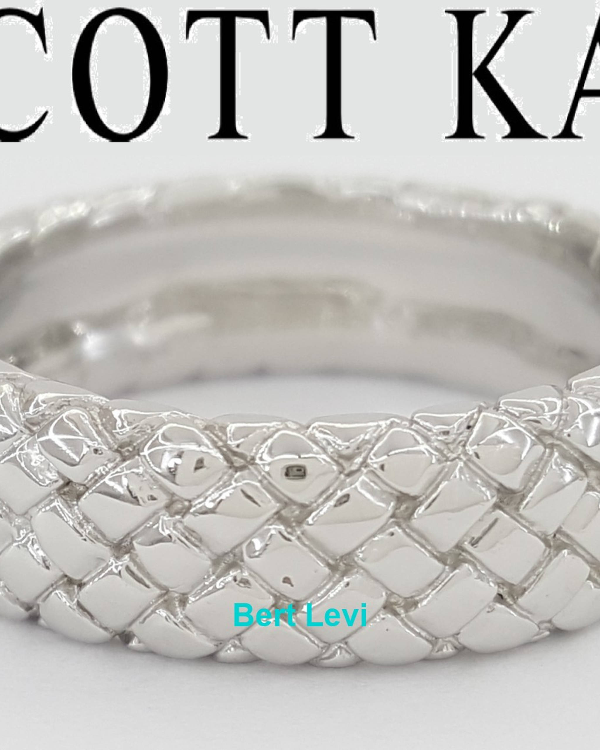 Scott Kay Men's Platinum Wedding Band Ring 7.5 mm 23.7 grams Size 12