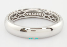 Tacori Sculpted Crescent 112-4 4.4mm Men's Platinum Wedding Band Rtl 2,990