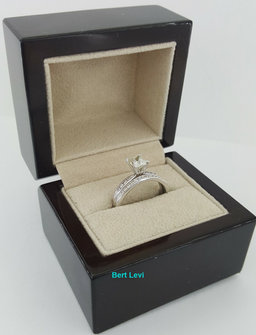 1.33 ct 14K White Gold Princess Diamond Engagement Ring Wedding Set Rtl $7000
