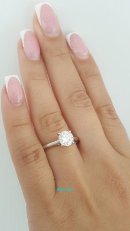Cartier Solitaire 1895 Round Diamond Engagement Ring 1.15 ct Platinum Rtl $18k