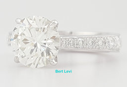 Graff Round Brilliant Diamond Platinum Engagement Ring 3.25 ct Retail $58,000