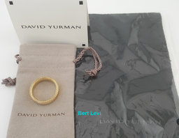 David Yurman Men Streamline Band Ring 6mm 18k Yellow Gold 9 Grams Retail $3950