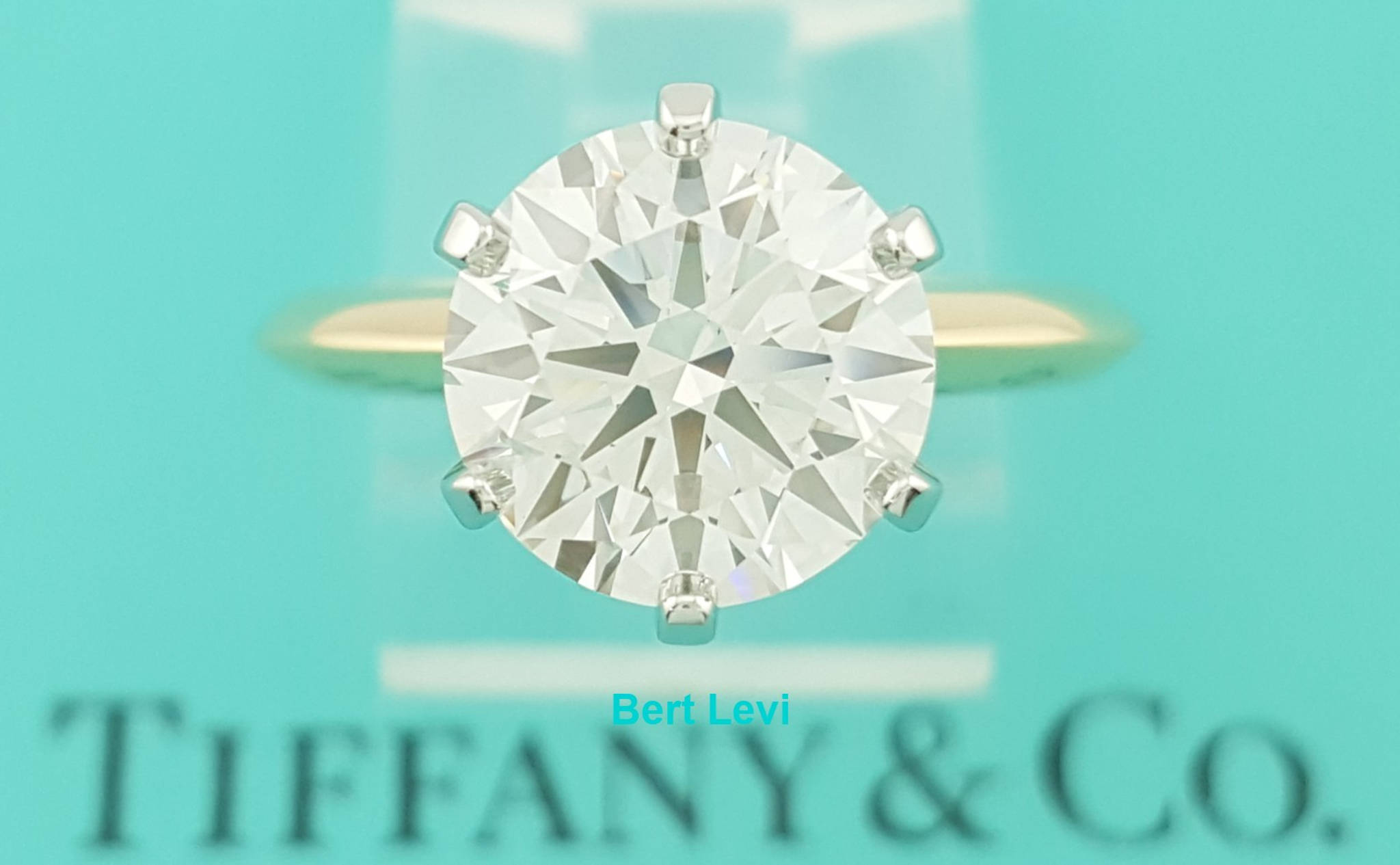 Tiffany & Co Round Diamond Solitaire Engagement Ring 3.07ct 18k & Plat Rtl $115K