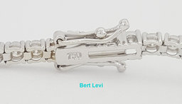 Round Diamond Tennis Bracelet 4 ct 18K White Gold 7.25" Rtl $10K