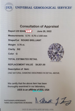 Natural Round Brilliant Cut Diamond Stud Earrings 1.52 ct 14k W Gold Retail $8K