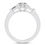 Thumbnail: Ladies 14KT White Gold Platinum Three Stones Engagement Ring ENR6387