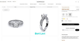 Verragio Venetian-5003 Princess Cut Diamond Engagement Ring Set 1.55 ct $14.5K
