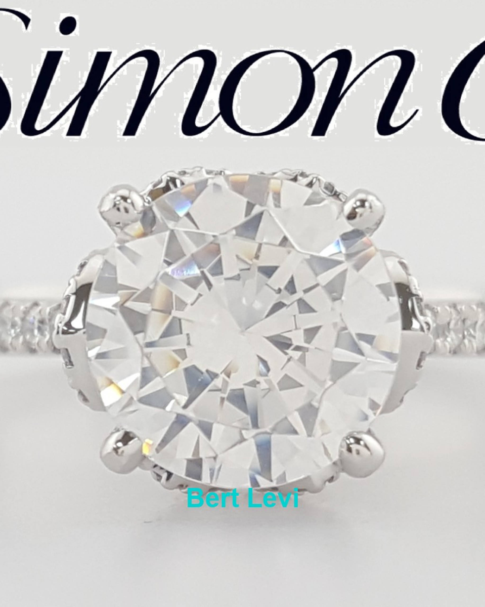 Simon G MR2478 Semi-Mount Diamond 0.28 ct Platinum Engagement Ring $2,420