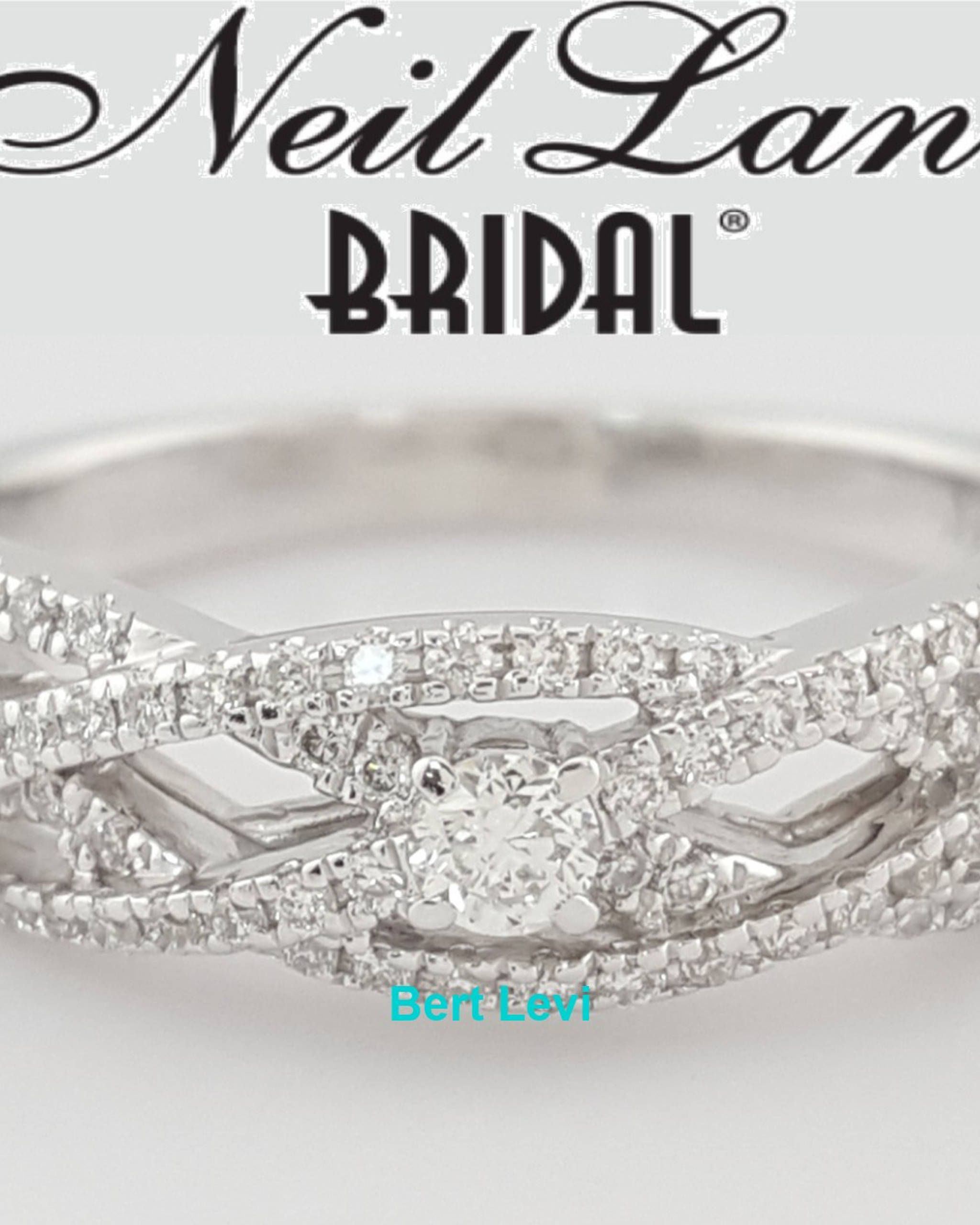 Neil Lane Round Diamond Crossover Wedding Band Ring 0.5 ct 14k White Gold