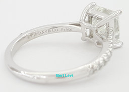 Tiffany & Co Novo Princess Cut Diamond Engagement Ring 1.7 ct Plat Retail $32.3K