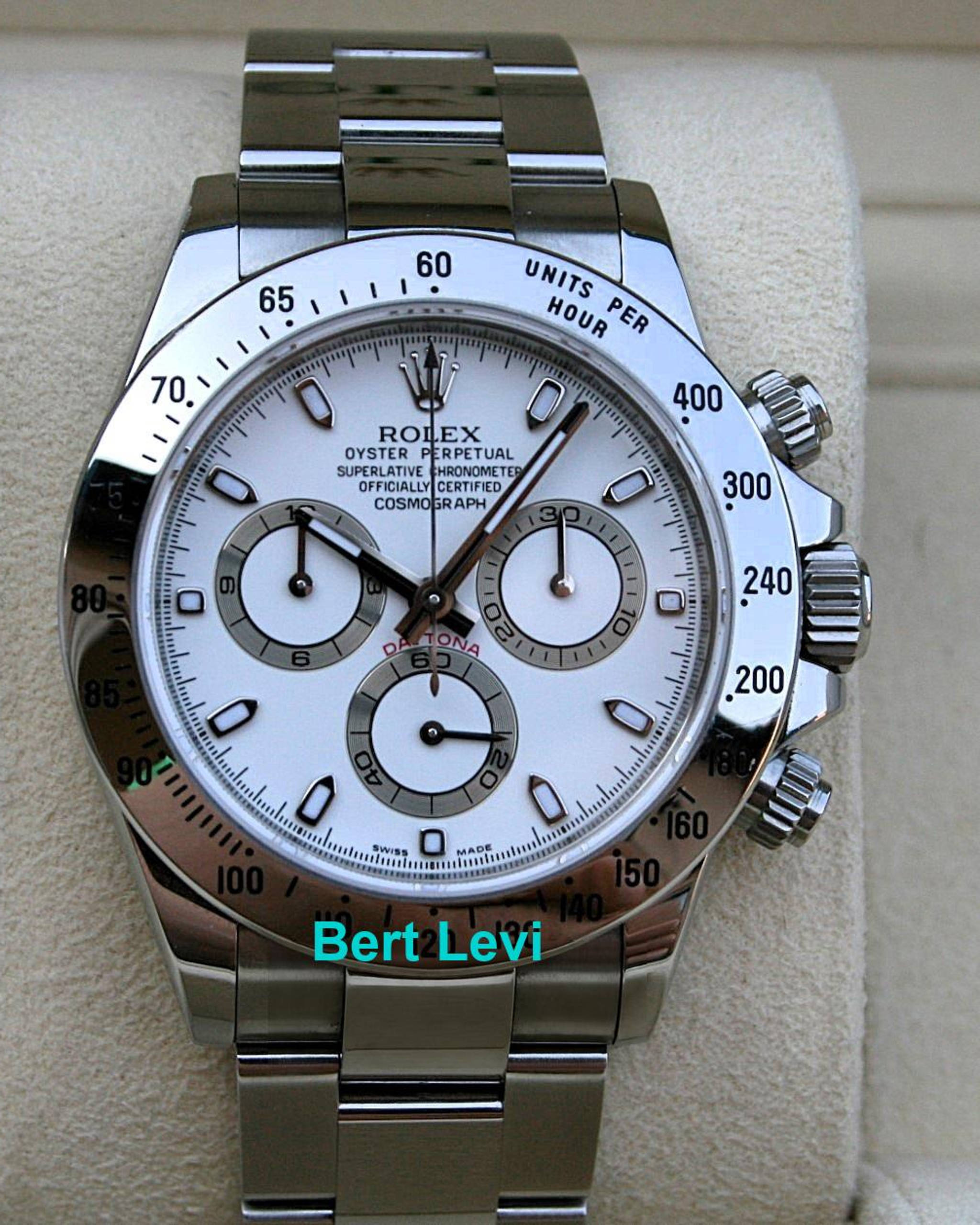 ROLEX 116520 DAYTONA WATCH STAINLESS STEEL WHITE DIAL