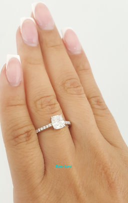 Tiffany & Co Forever Novo Cushion Diamond Engagement Ring 1.12 ct Rtl $16,100