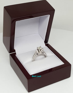 Diamond Engagement Ring w/ EGL-USA GemID 1 ct 14k White Gold Retail $5,250