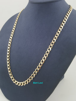 14k Yellow Gold Cuban Link Chain Necklace 20" 26 Grams 6 mm Italy