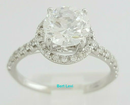 Uneek USM08RD-7RD Halo 14K White Gold Semi-Mount 0.37 ct  Engagement Ring