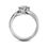 Thumbnail: Ladies 14KT White Gold Platinum Fancy Engagement Ring ENR9555-1
