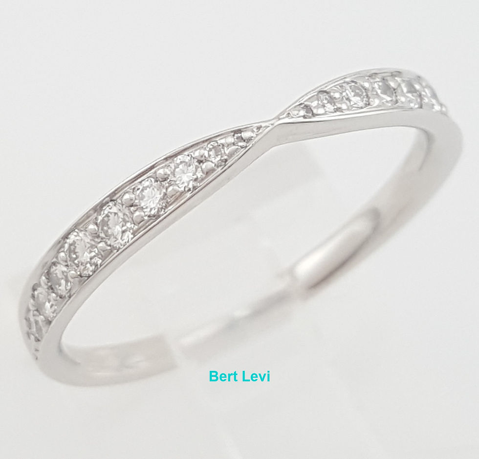 Thumbnail: Tiffany & Co Harmony Diamond Wedding Band Platinum 2.5 mm 0.23 ct Retail $3,500