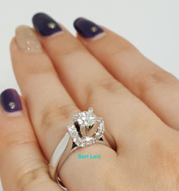 Diamond Engagement Ring w/ EGL-USA GemID 1 ct 14k White Gold Retail $5,250