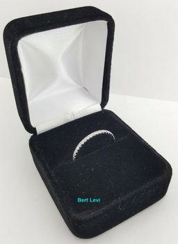 14k White Gold 0.63 ct Diamond Full Circle Eternity Wedding Band Ring Size 8