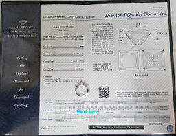 TACORI Neotare Princess Diamond Engagement Ring 18K Gold AGS 1.90 ct Rtl $13,090