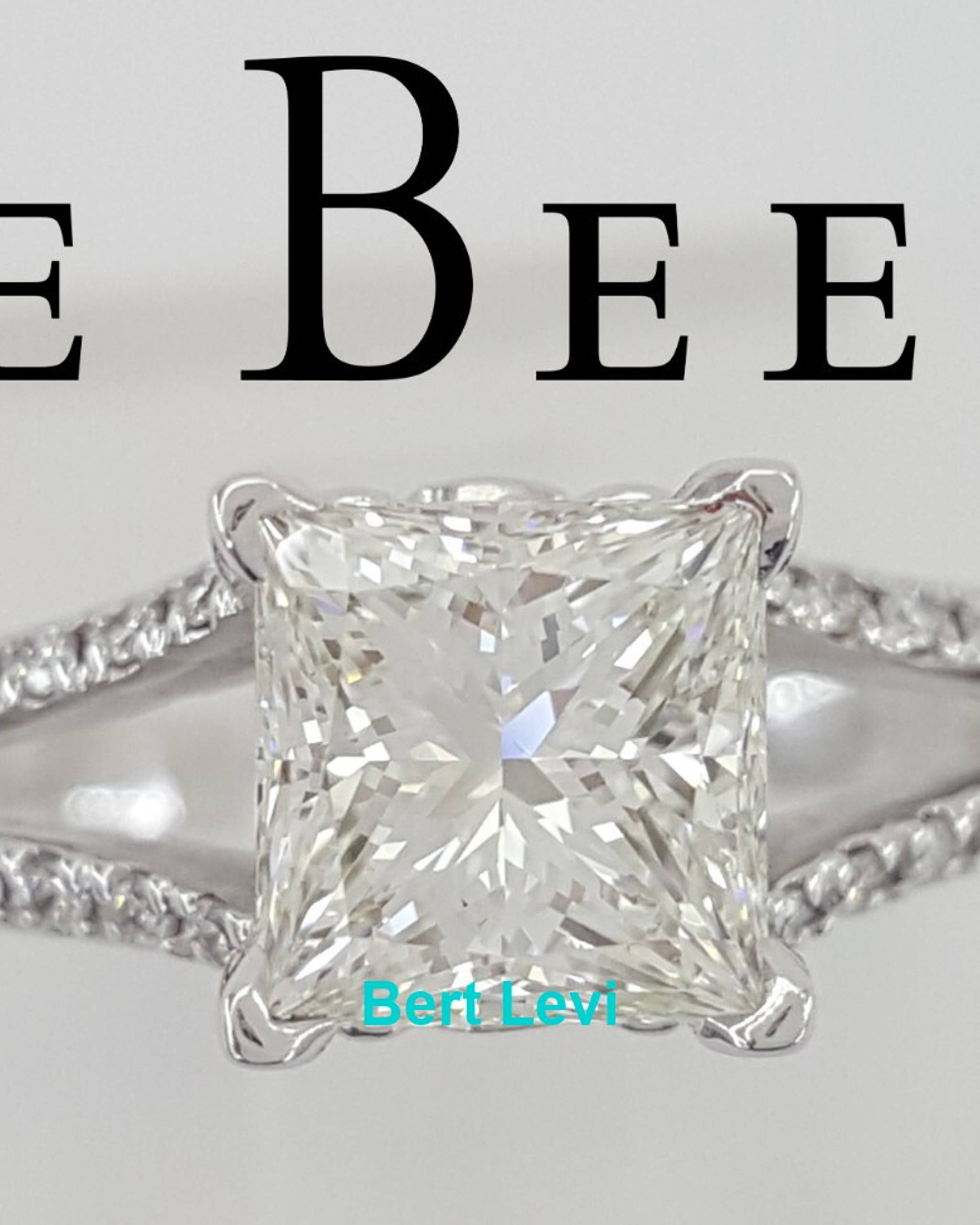 De Beers Forevermark Princess Diamond Split Shank Engagement Ring 1.59 ct 18k